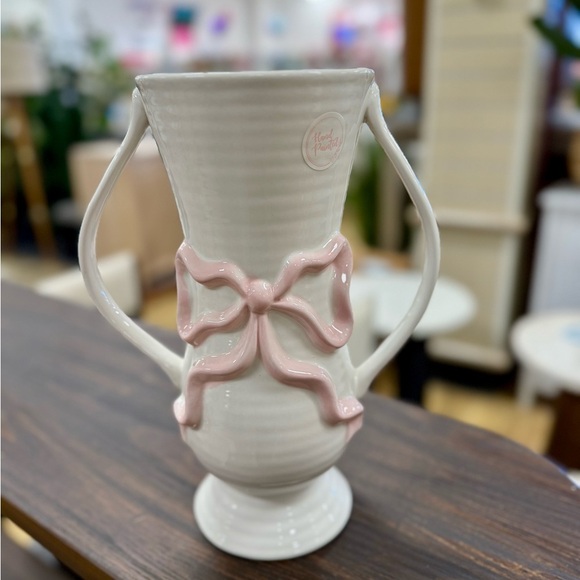 Tall Pink Bow Vase Coquette Style New Release - Picture 2 of 3